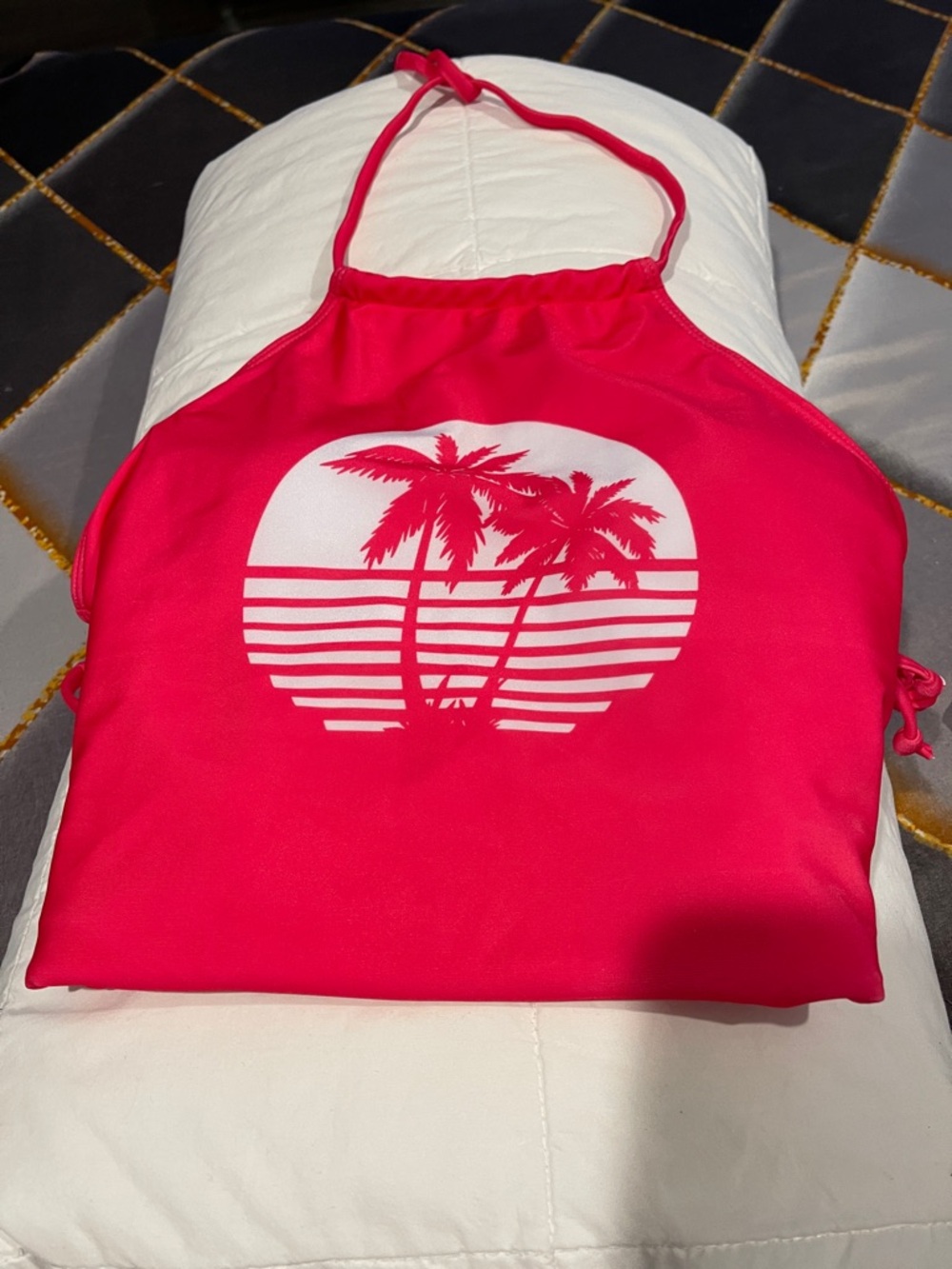 Pink Palm Tree Two-Piece Swim Set Brand New - Picture 4 of 9